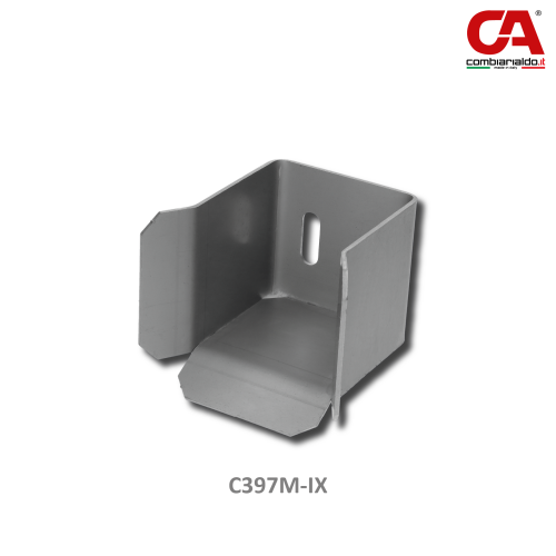 Nerezový doraz Combi Arialdo MEDIO pro samonosnou bránu, nerez bez povrchové úpravy /AISI304, 98*98 mm